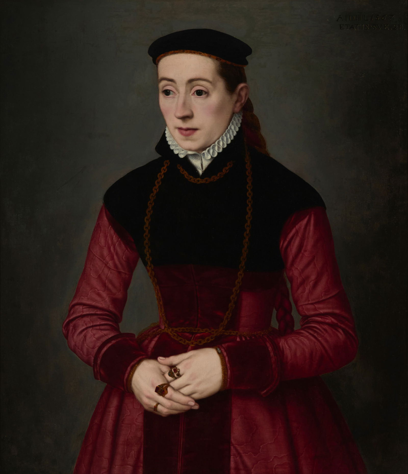 Nicolas Neufchatel (1527-1590), Portrait of a noblewoman, 1567 (1 of 6)