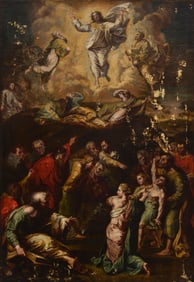 In the manner of Raffaello Sanzio da Urbino Raphael (1483-1520), "Design for 'The Transfiguration' "