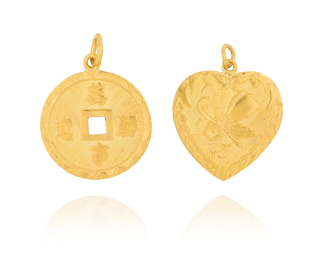 Two 24K Gold Pendants (1 of 2)