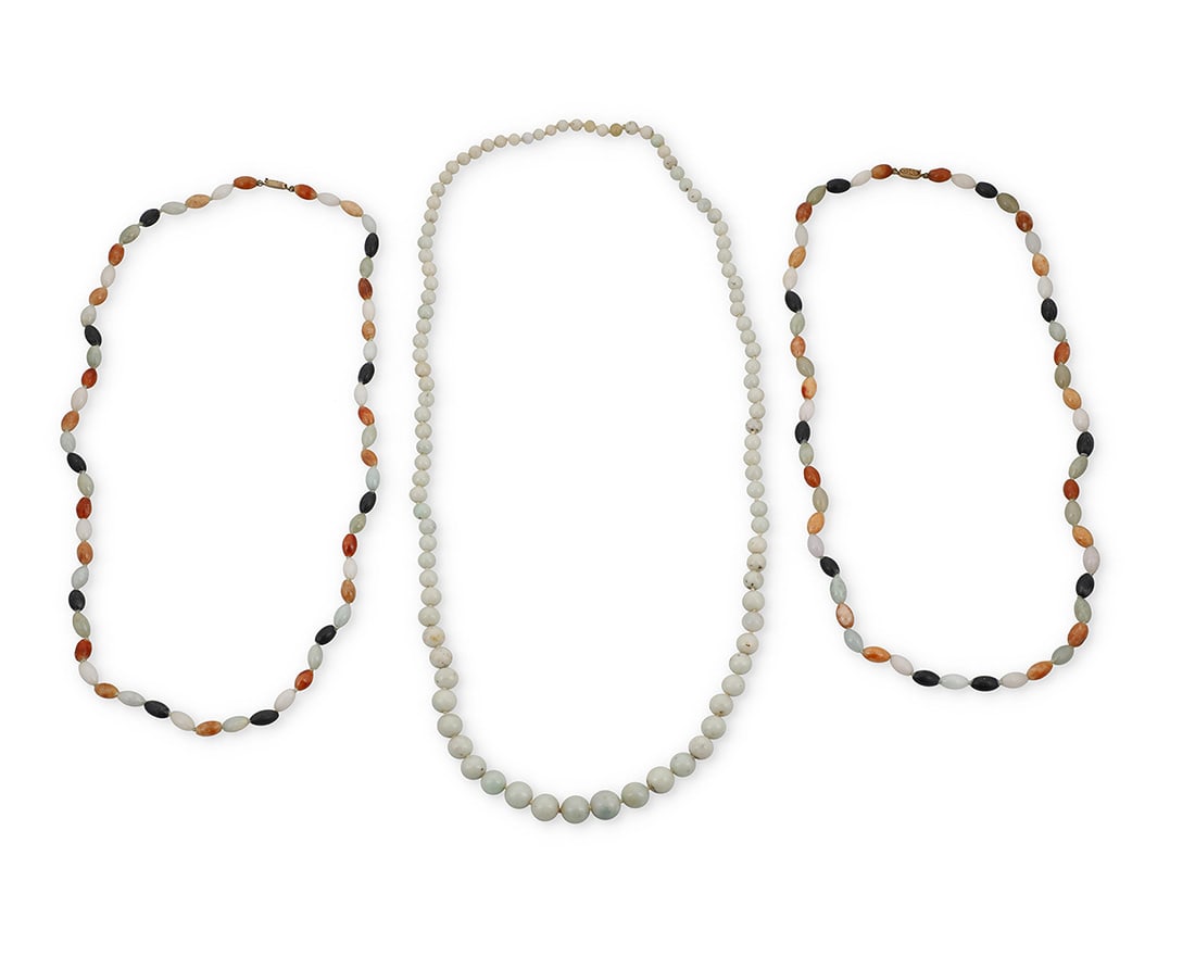 Three Jade Bead Necklaces (1 of 2)