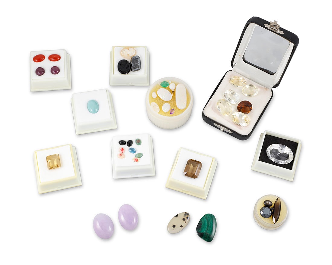 A Group of Loose Gemstones (1 of 1)