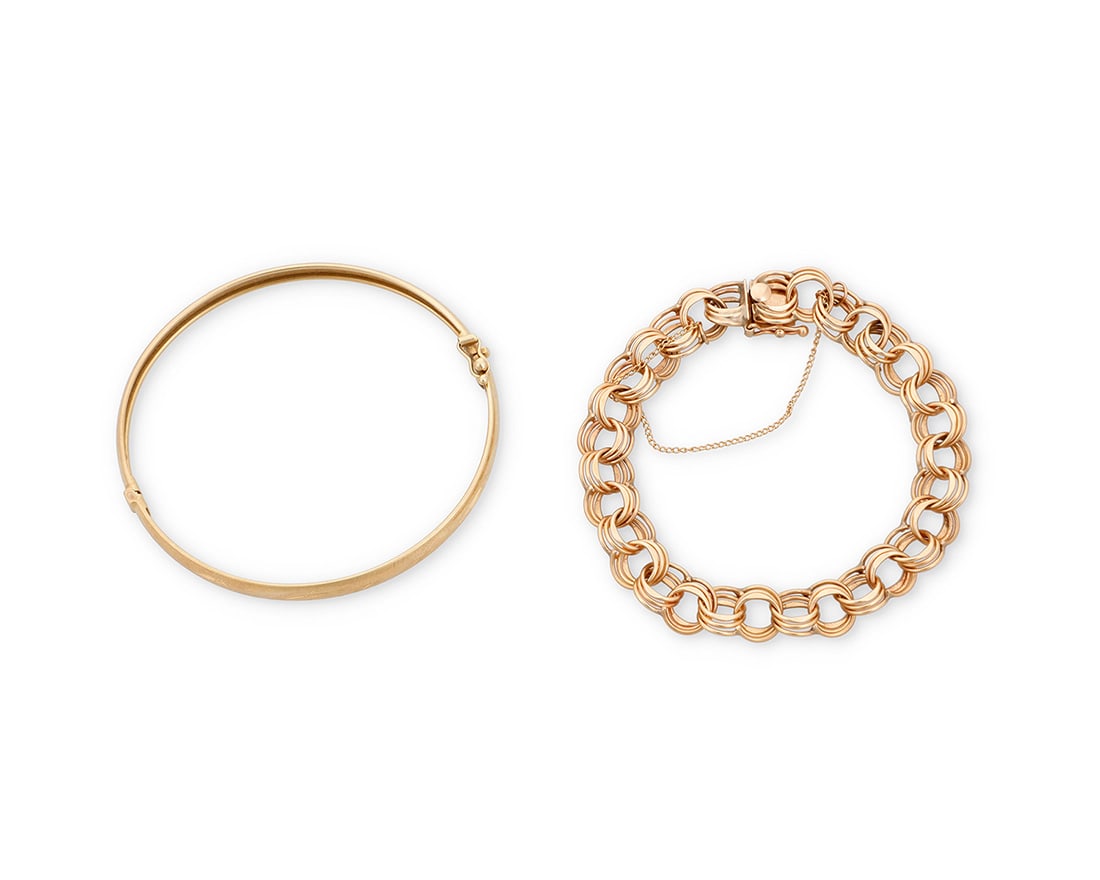 Two 14K Gold Bracelets (1 of 3)