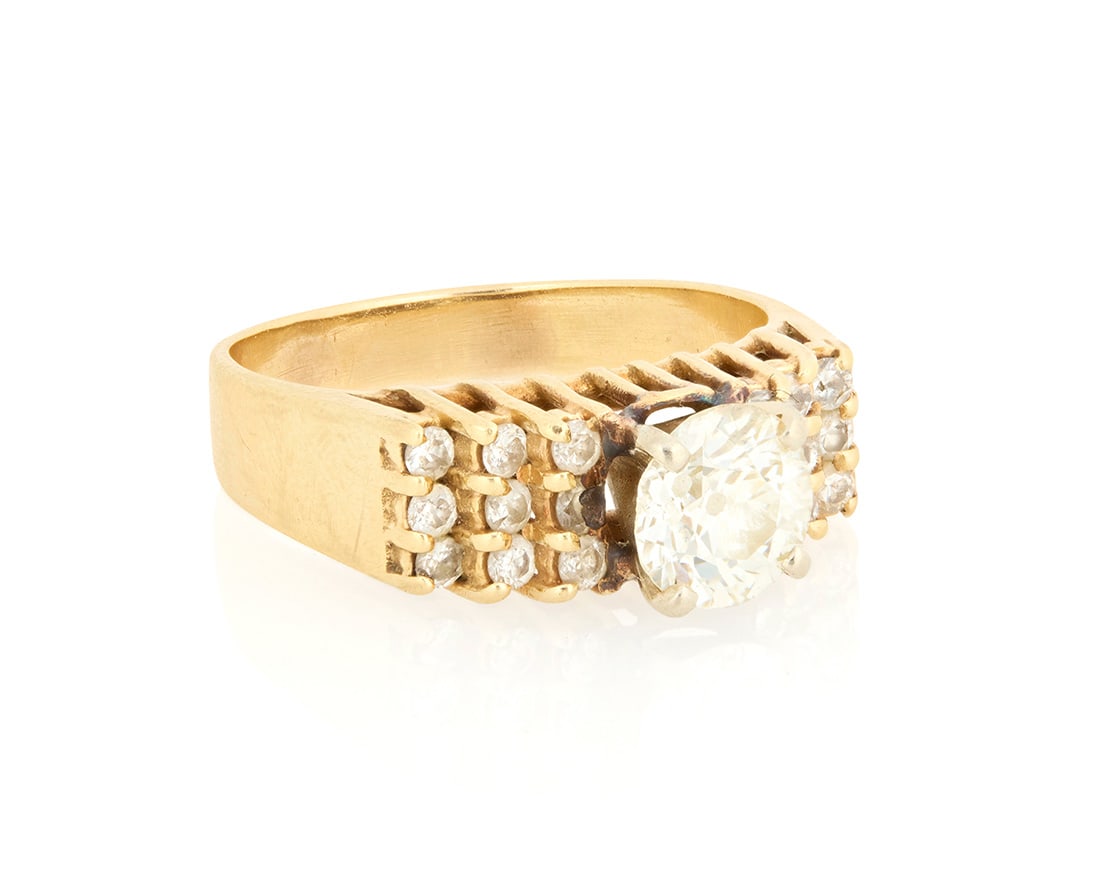 A 14K Gold and Diamond Ring (1 of 3)