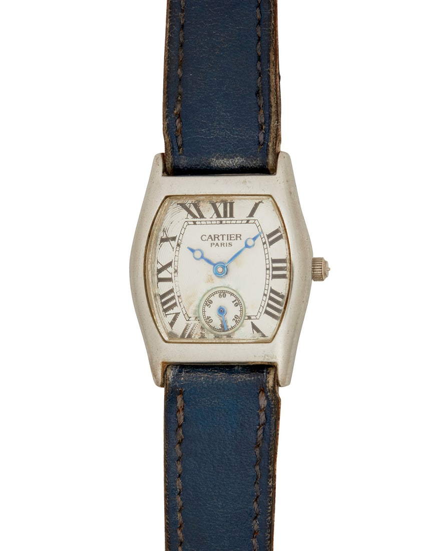 Cartier: A Stainless-Steel 'Tortue' Watch (1 of 2)