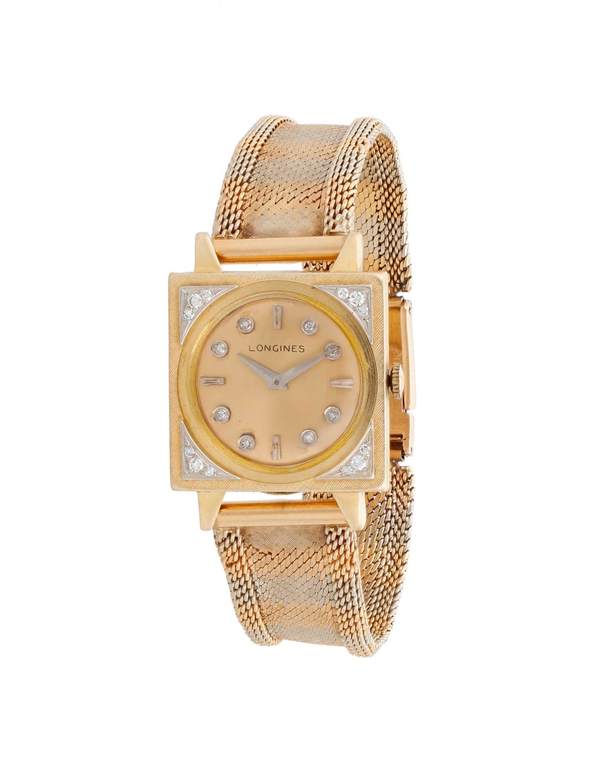 Longines: A 14K Bi-Color Gold and Diamond Watch (1 of 4)