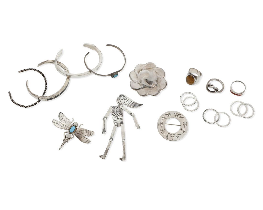 A Group of Sterling Silver Jewelry (1 of 2)
