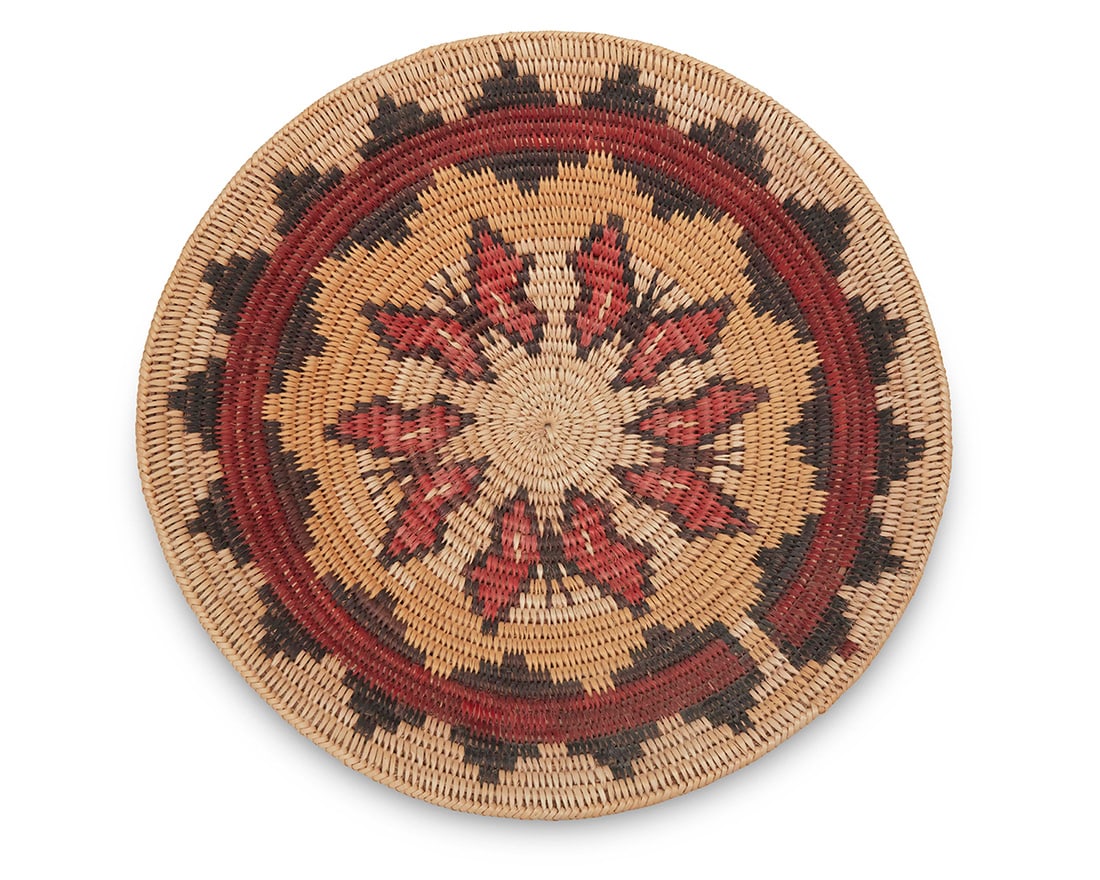 A polychrome pictorial Navajo wedding basket Late 20th century, Dine, attributed to the Holiday (1 of 3)
