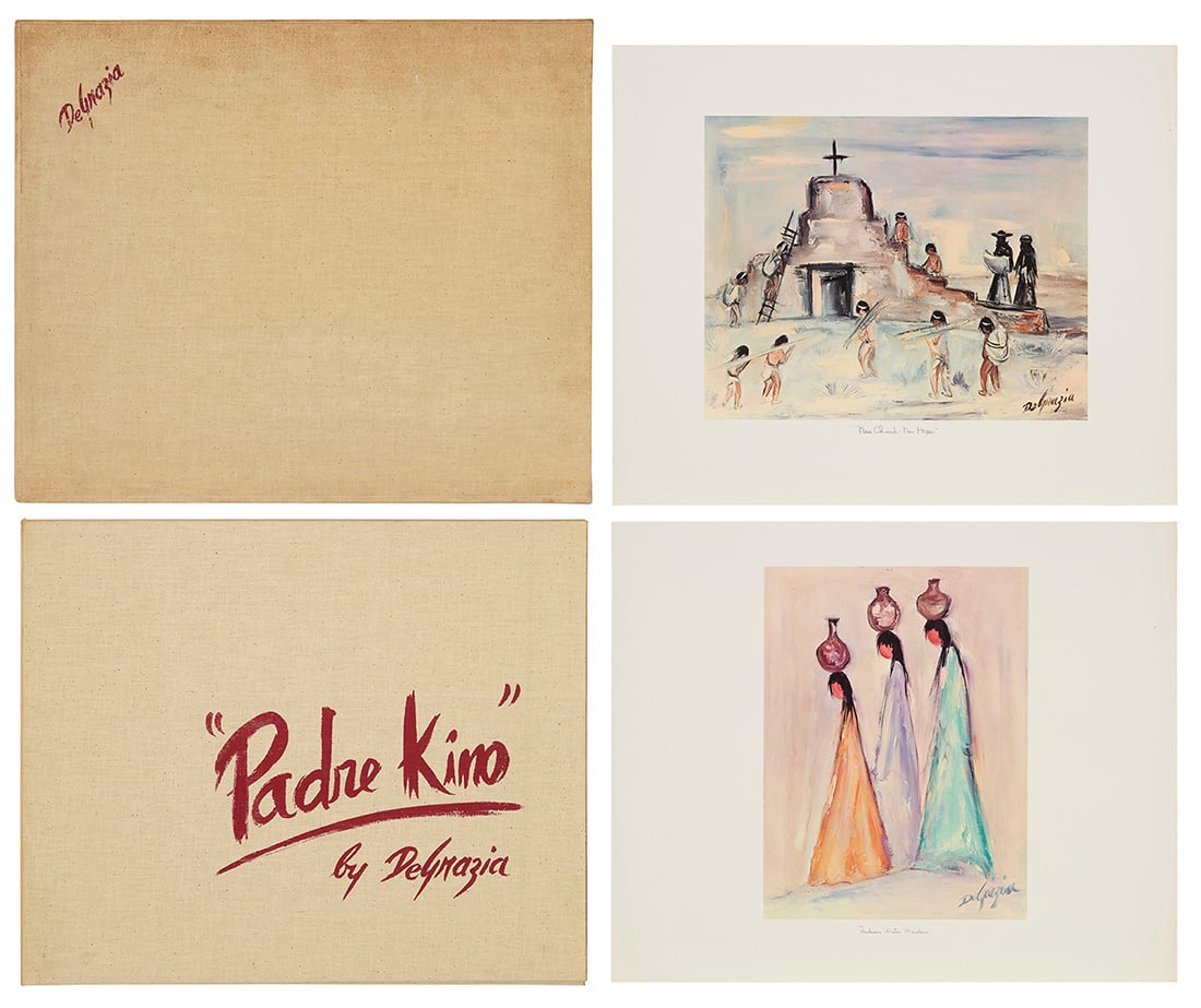 Ted DeGrazia (1909-1982), A nearly complete "Padre Kino" portfolio, 1962: Ted DeGrazia(1909-1982)A nearly complete "Padre Kino" portfolio, 196219 offset lithographs in colors on wove paperFrom the edition of unknown sizeEach plate with the printed signature in the lower rig