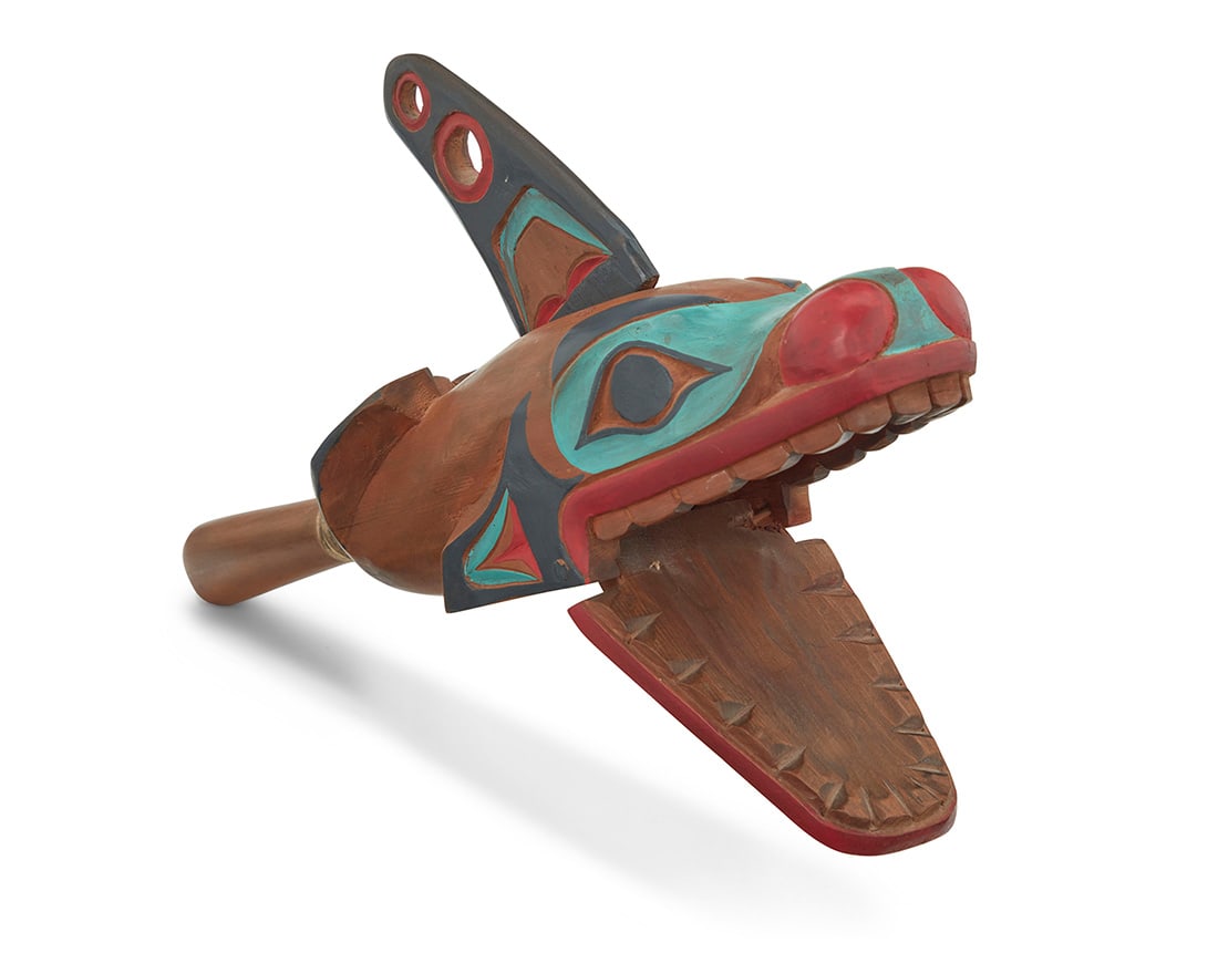 Ivan [Coyote] Otterlifter (1936-1999, Cherokee-adopted Tlingit) A Northwest Coast polychrome (1 of 4)