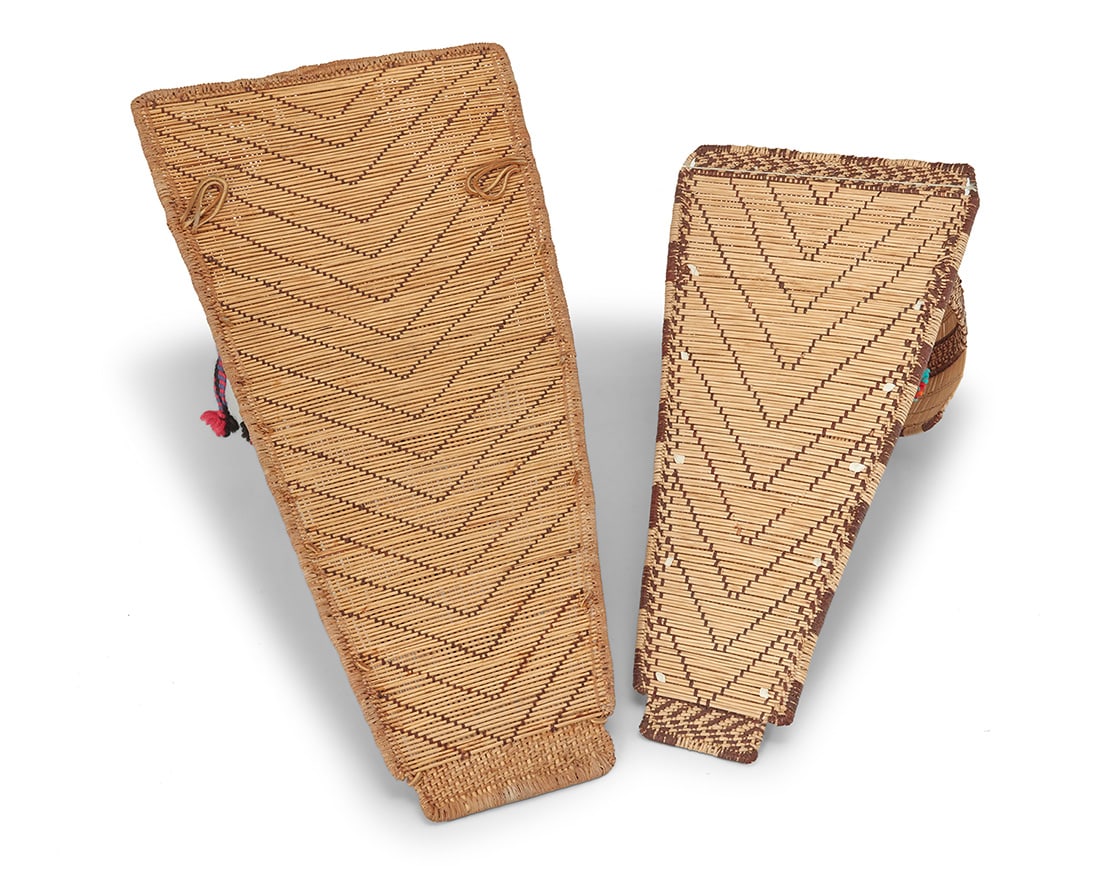 Two Mono basketry cradleboards - 2