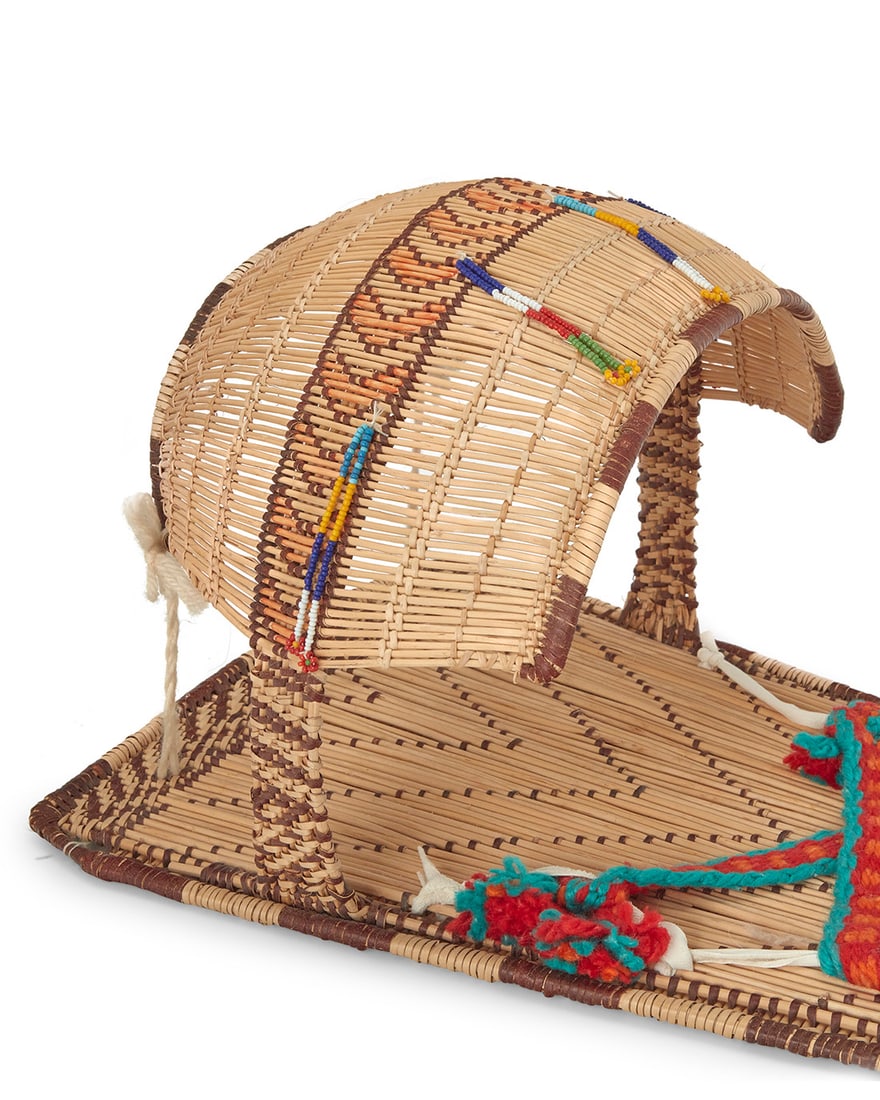 Two Mono basketry cradleboards - 5