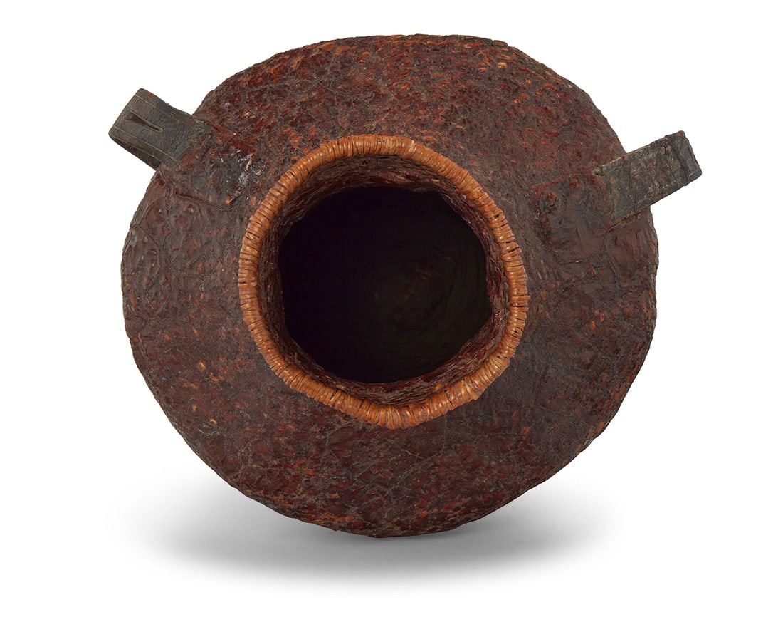 A large Apache basketry water vessel - 3