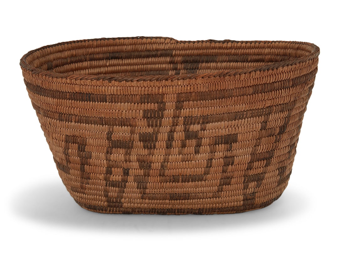 A Pima oval basket Early/mid-20th century, Akimel O'odham; Southwest United States A tall coiled (1 of 5)