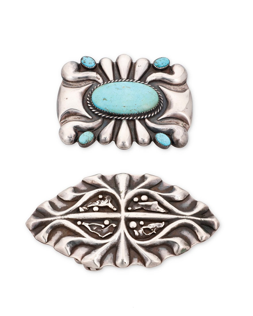 Two Southwest silver jewelry items (1 of 3)