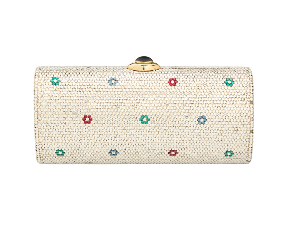 Judith Leiber: A Floral Patterned Crystal Minaudiere (1 of 8)