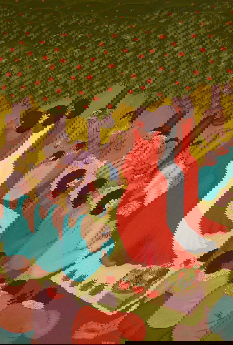 Frank Marvin Blasingame (1903-1967), "Hawaiian Hula Ceremony" (1 of 7)