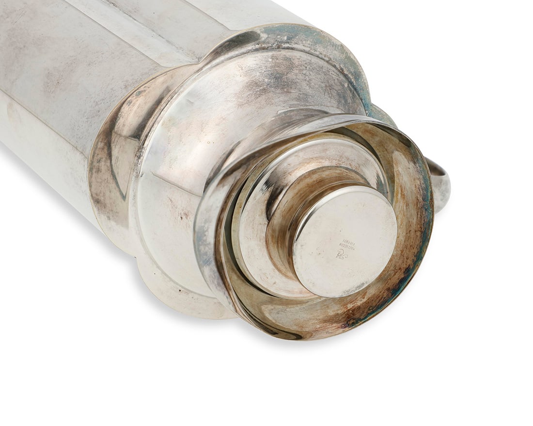 Four silver plated bar articles - 10