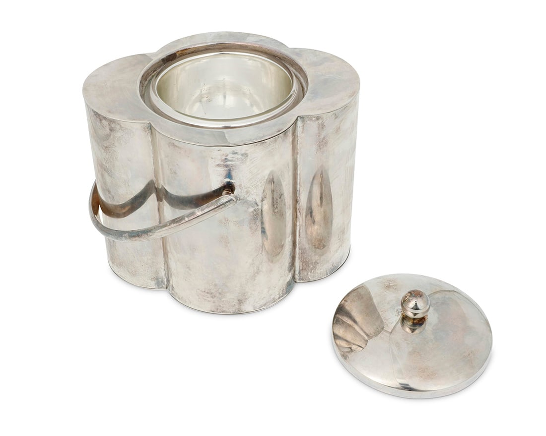 Four silver plated bar articles - 6