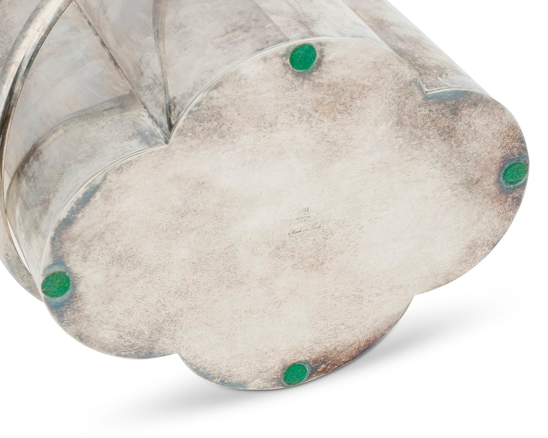 Four silver plated bar articles - 8