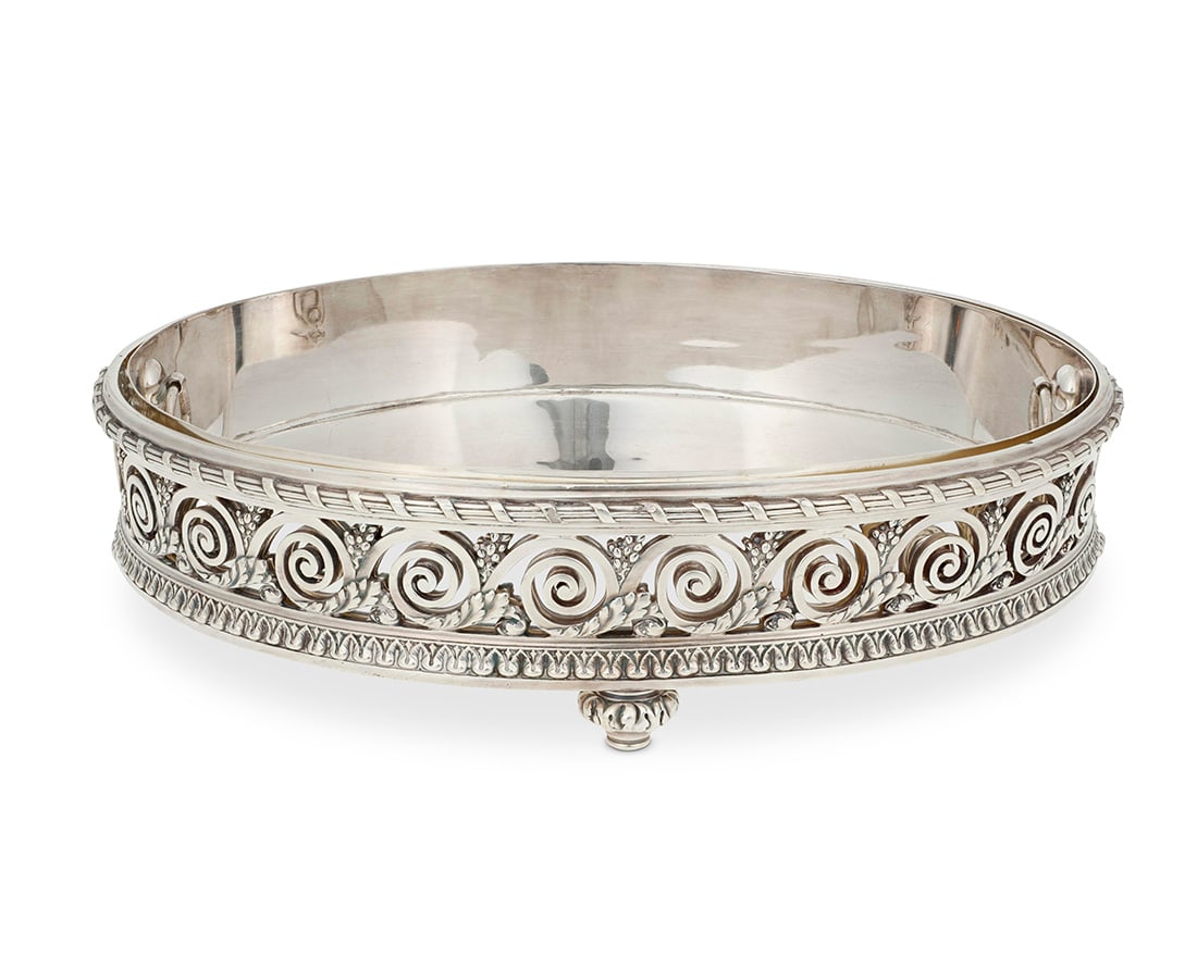 A Christofle silvered bronze footed table jardiniere (1 of 4)