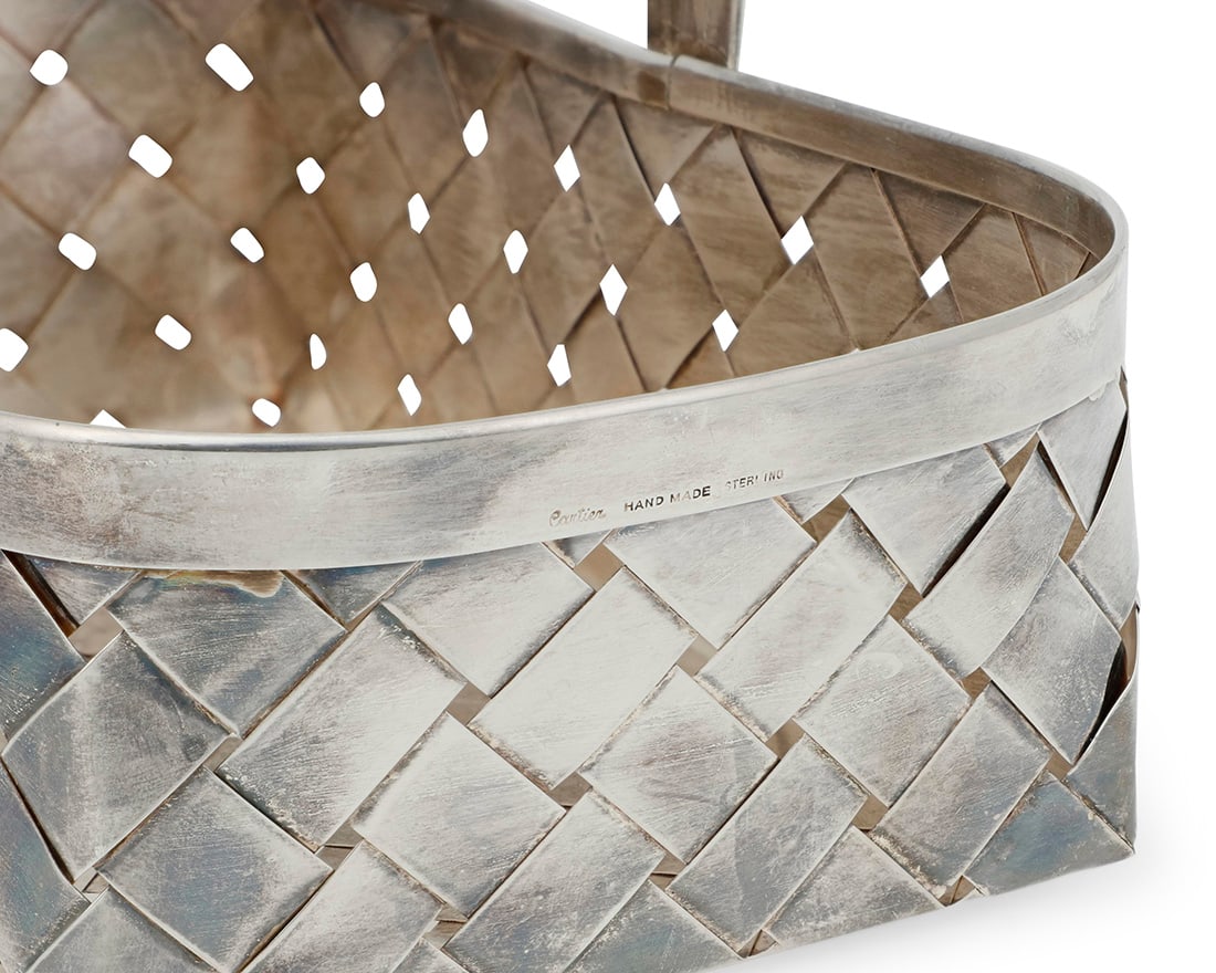 Three Cartier sterling silver table items - 3