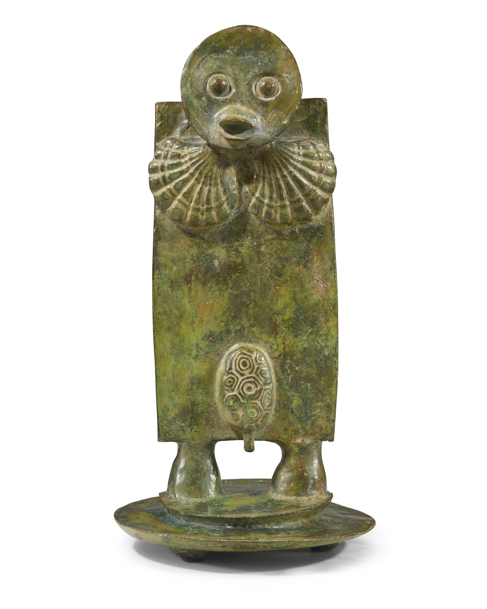 Max Ernst (1891-1976), "Janus," conceived 1974: Max Ernst (1891-1976) "Janus," conceived 1974 Verdigris patinated bronze Edition: 0/18 (there were 20 cast, plus 8 artist's proofs and several test proofs) Signed and numbered in the casting: max