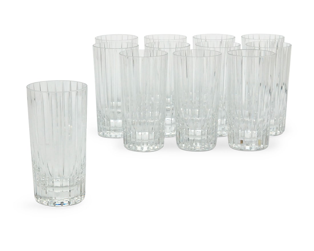 A set of twelve Baccarat glass 'Harmonie' highball glasses (1 of 3)