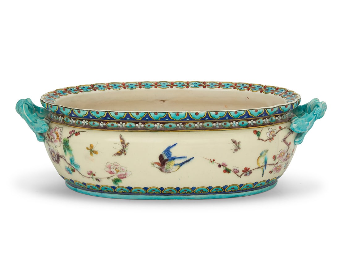 A Theodore Deck glazed earthenware jardiniere (1 of 7)