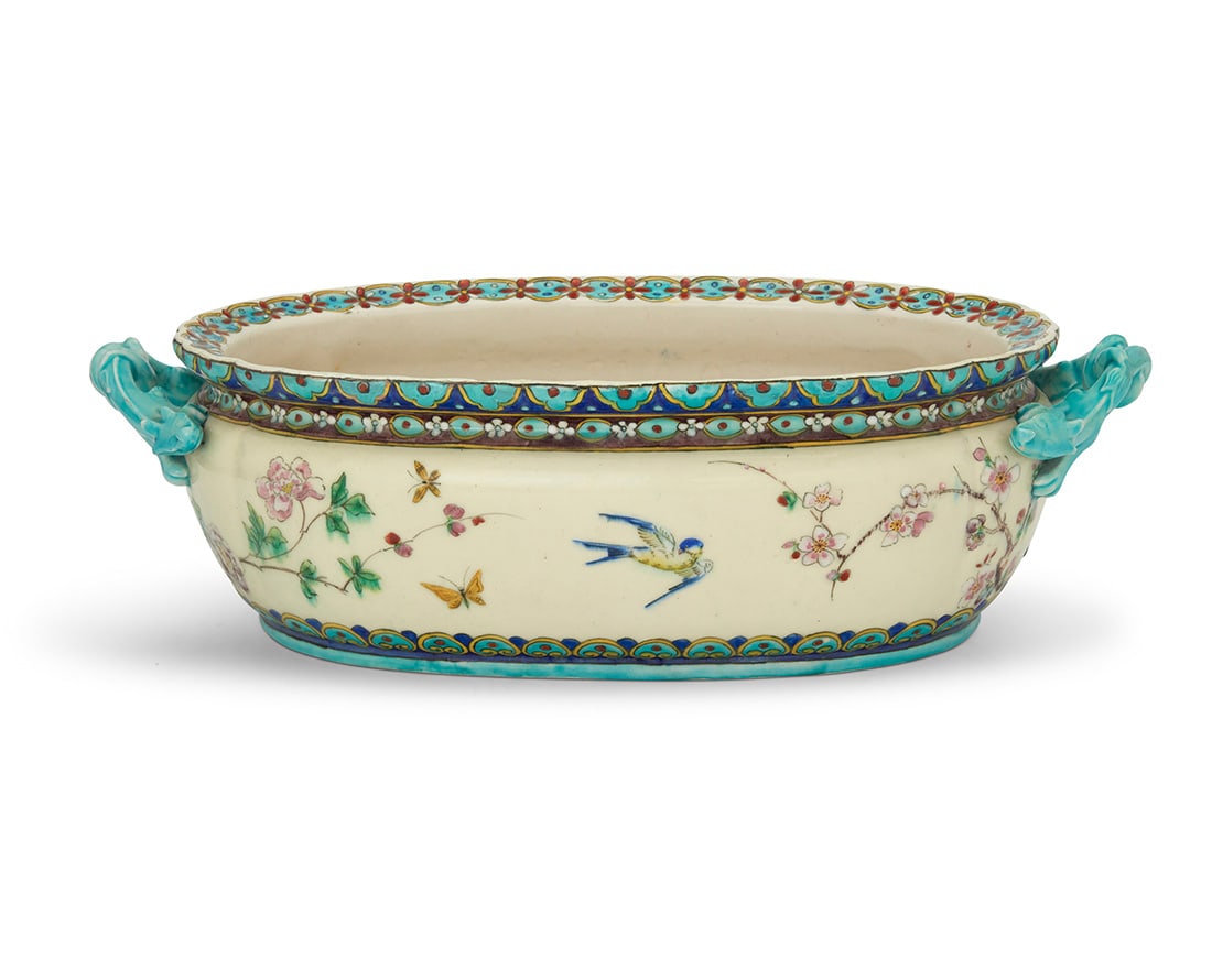 A Theodore Deck glazed earthenware jardiniere - 2