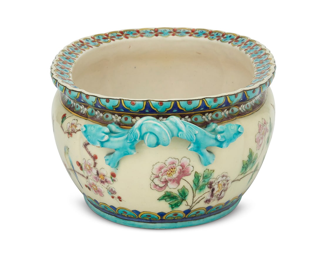 A Theodore Deck glazed earthenware jardiniere - 4