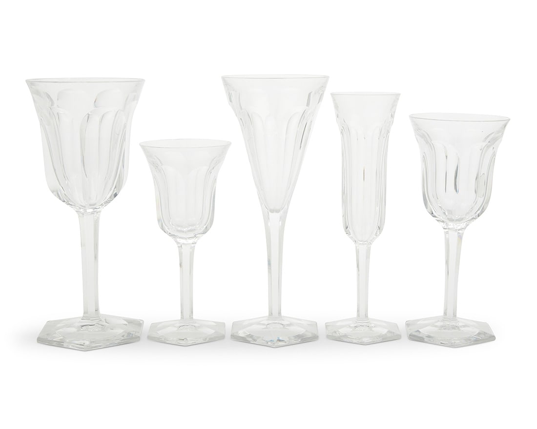 A suite of Baccarat glass 'Malmaison' stemware (1 of 4)