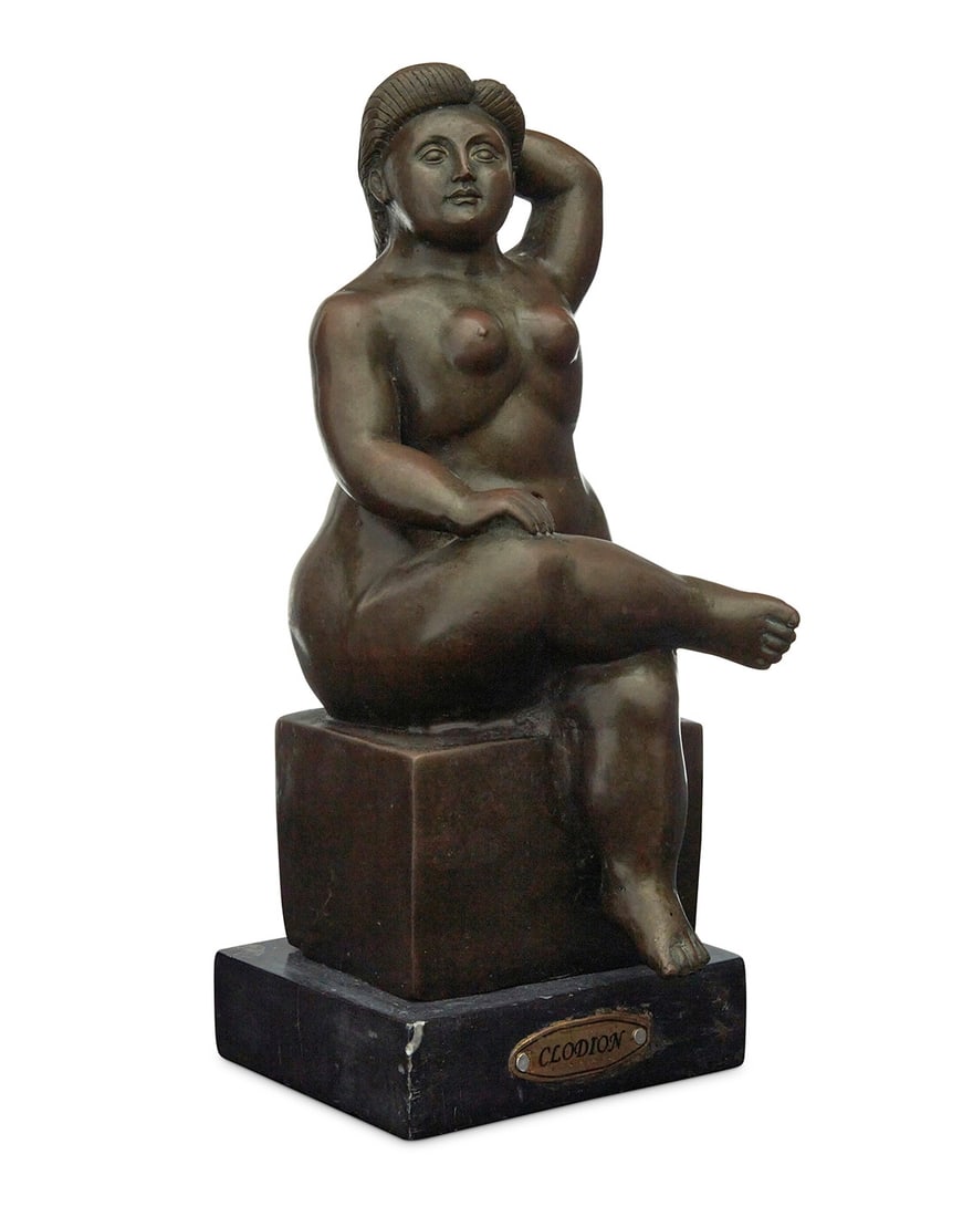 After Fernando Botero (1932-2023), A patinated bronze figure, 20th century (1 of 7)