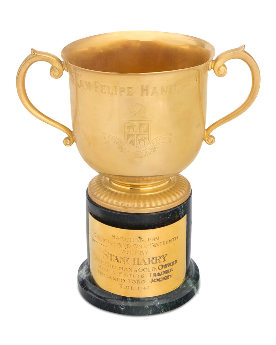 A Tiffany & Co. gilt sterling silver trophy (1 of 3)