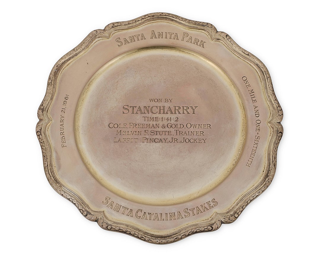 A Tiffany & Co. sterling silver trophy platter (1 of 3)