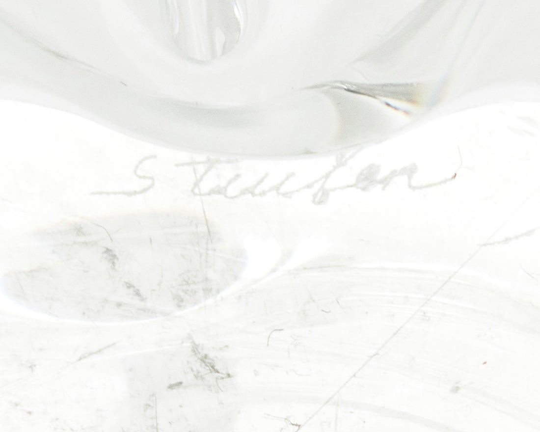 Five Steuben glass table items - 3