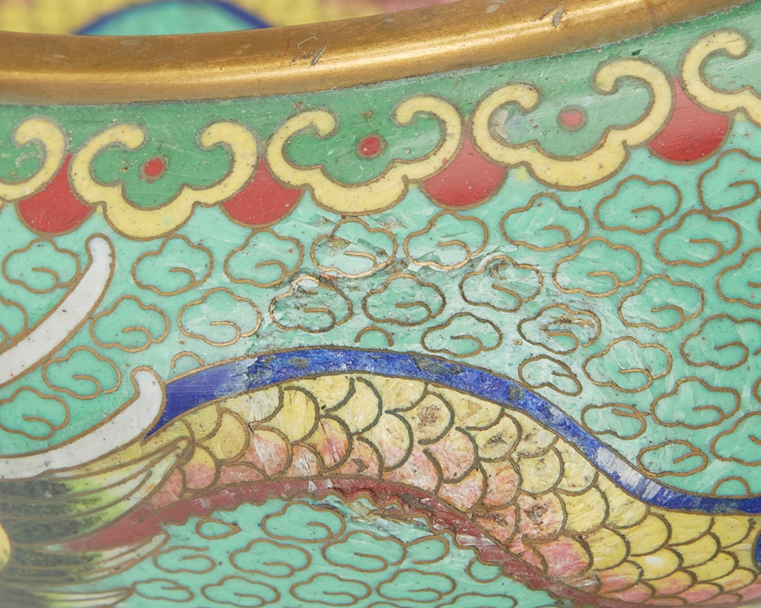 Five Chinese cloisonne vessels - 4