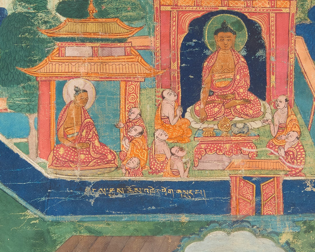 A Tibetan thangka - 3