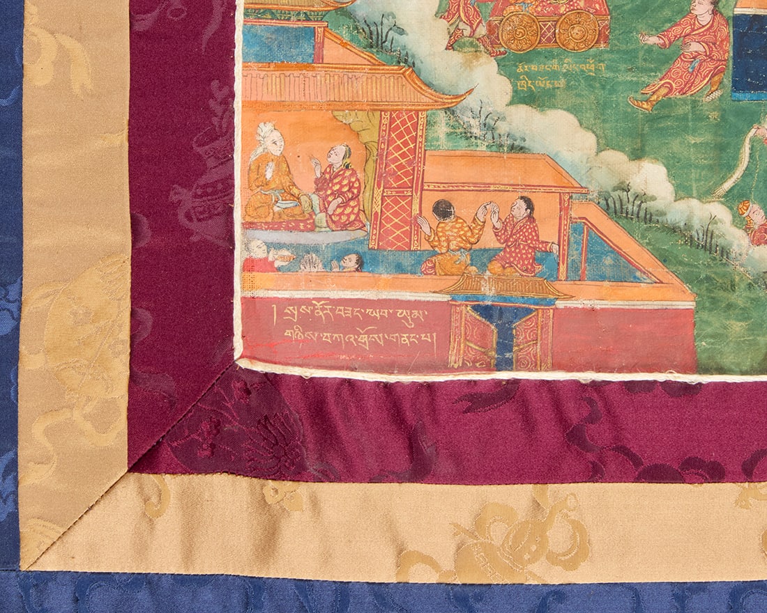 A Tibetan thangka - 4