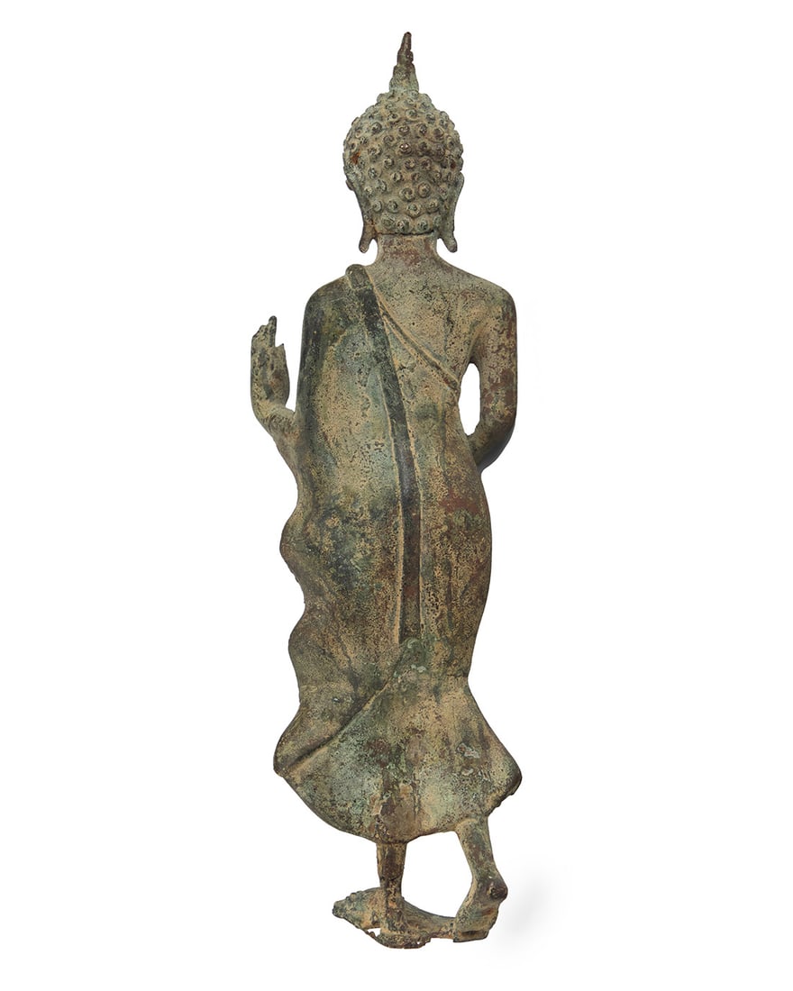 A Thai bronze standing Buddha - 2
