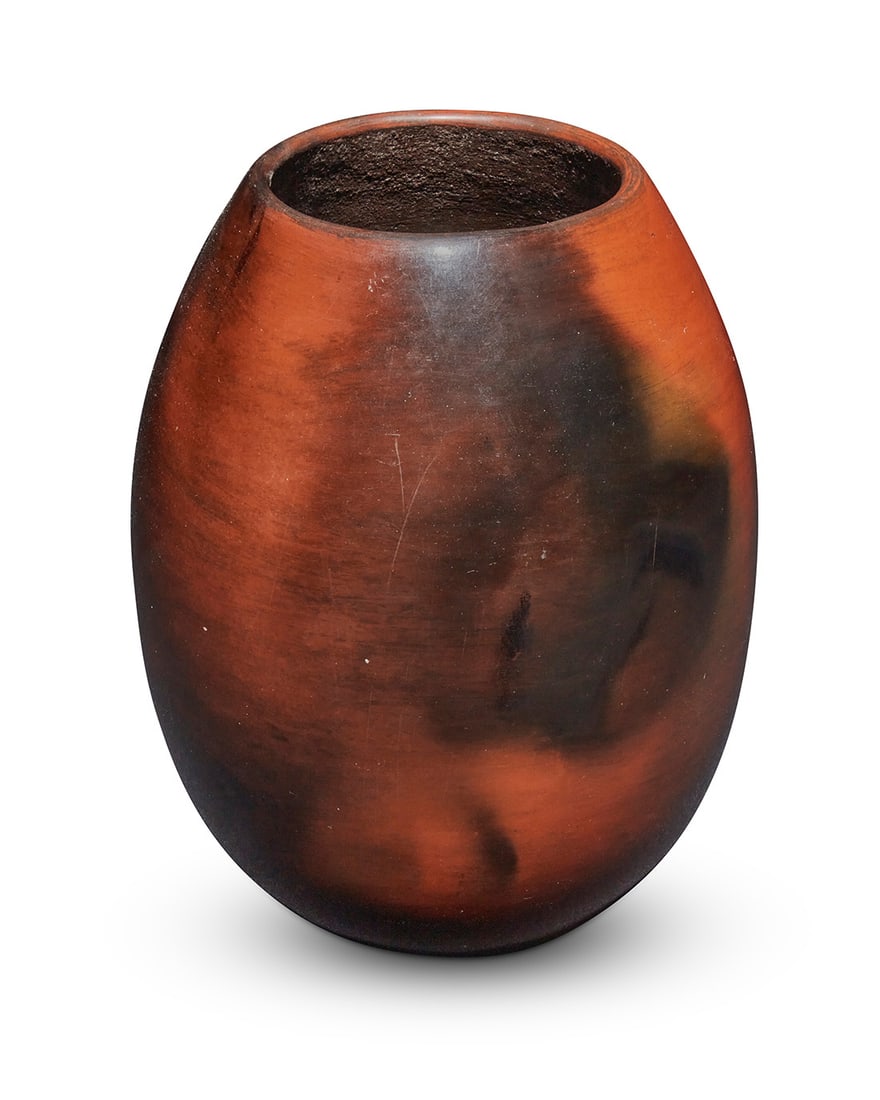 Two Navajo redware pottery jars - 3