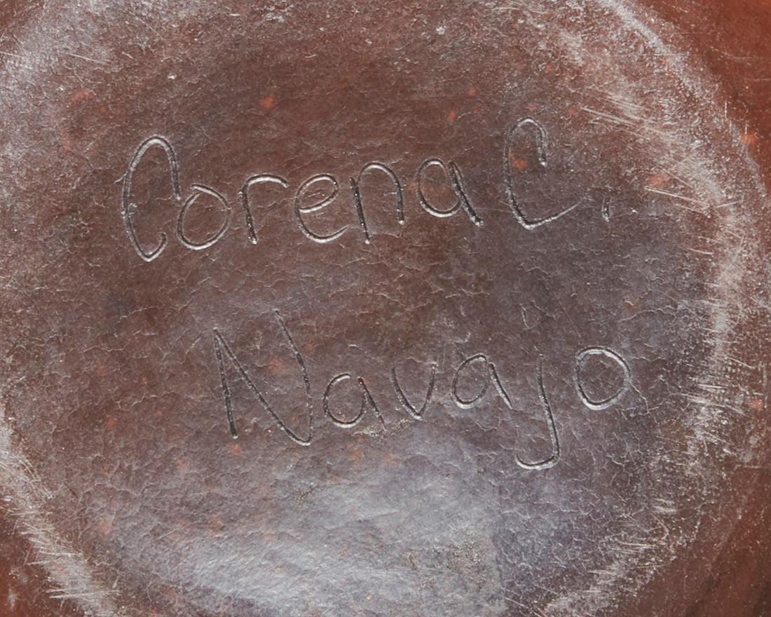 Two Navajo redware pottery jars - 5