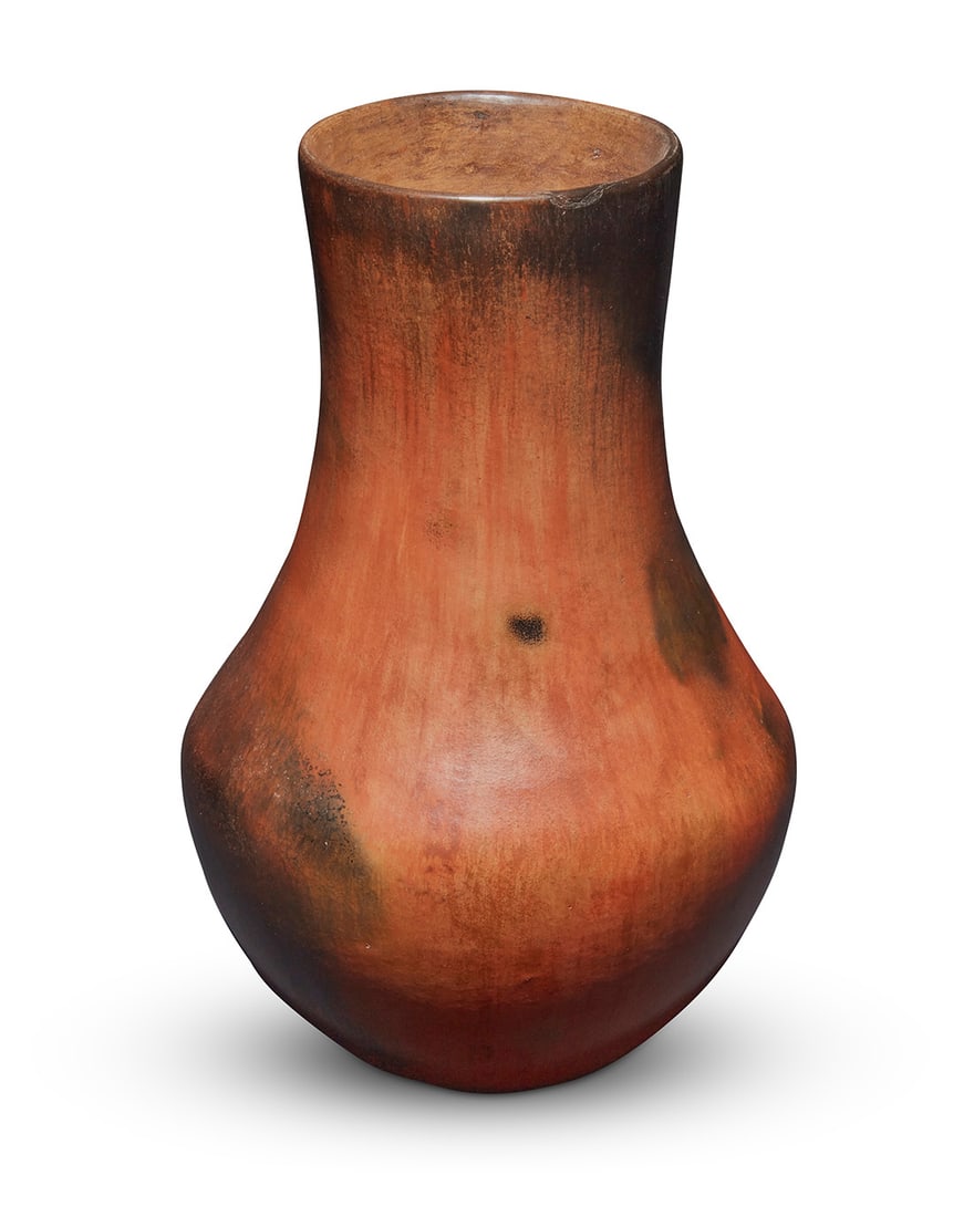 Two Navajo redware pottery jars - 7