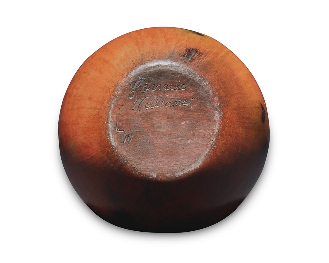 Two Navajo redware pottery jars - 8