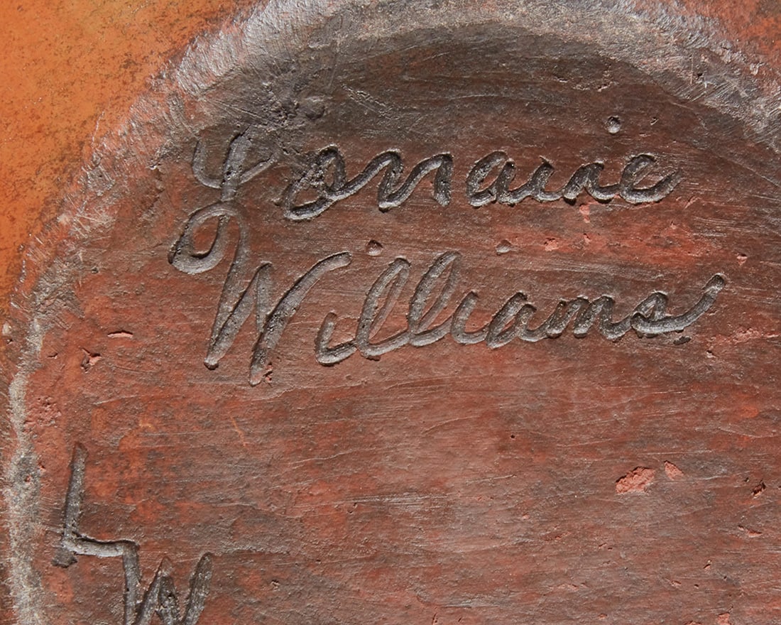 Two Navajo redware pottery jars - 9