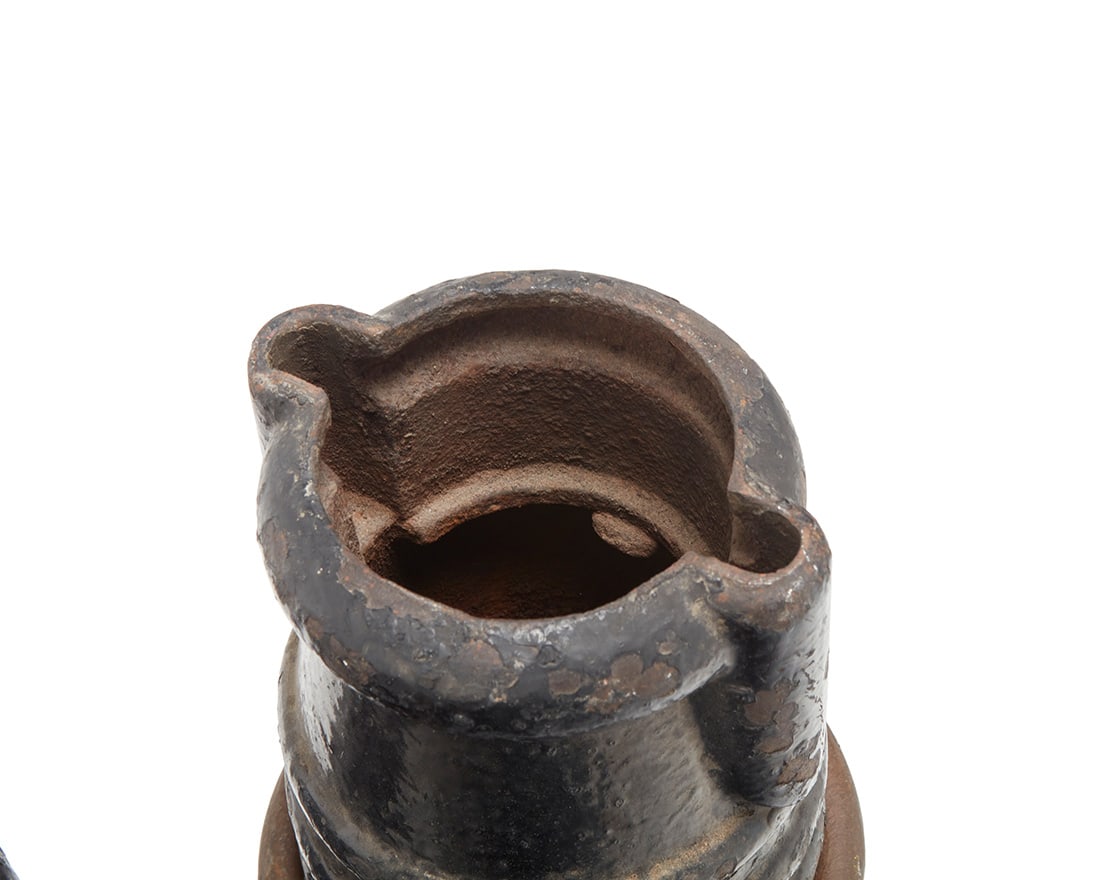 Three enameled metal vessels - 5