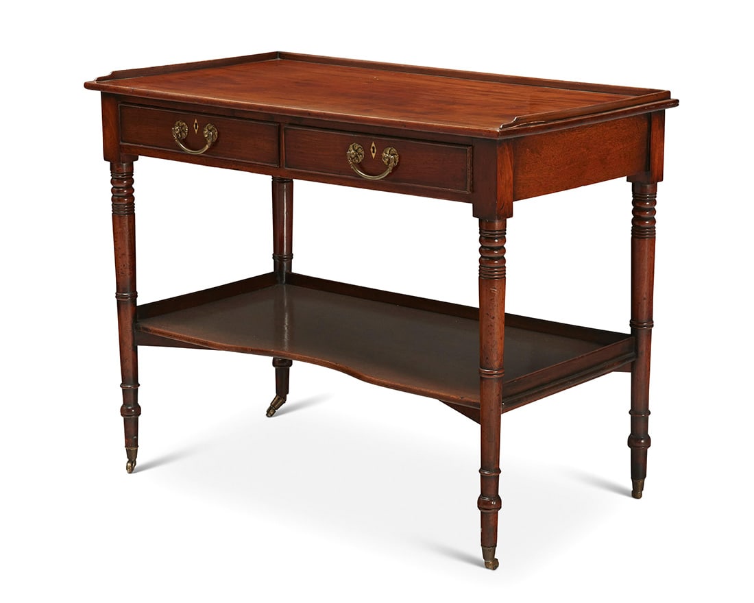 An English mahogany server (1 of 8)