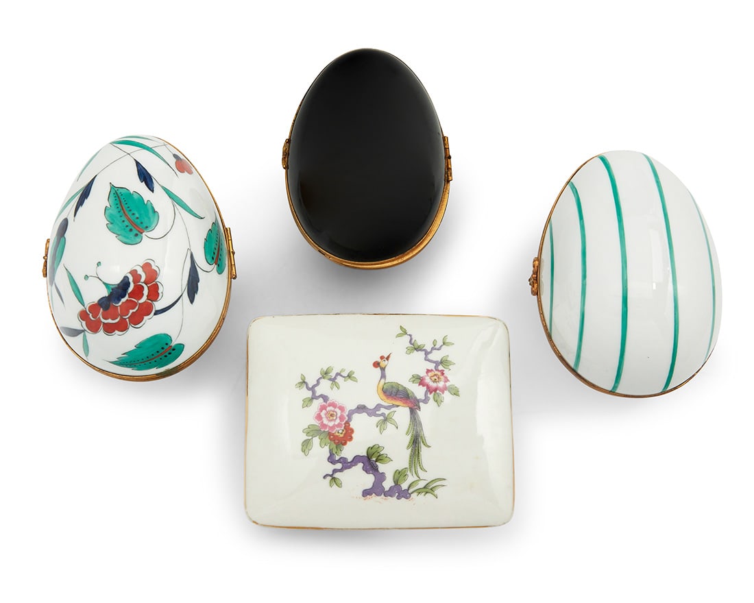 Four Limoges porcelain boxes - 2