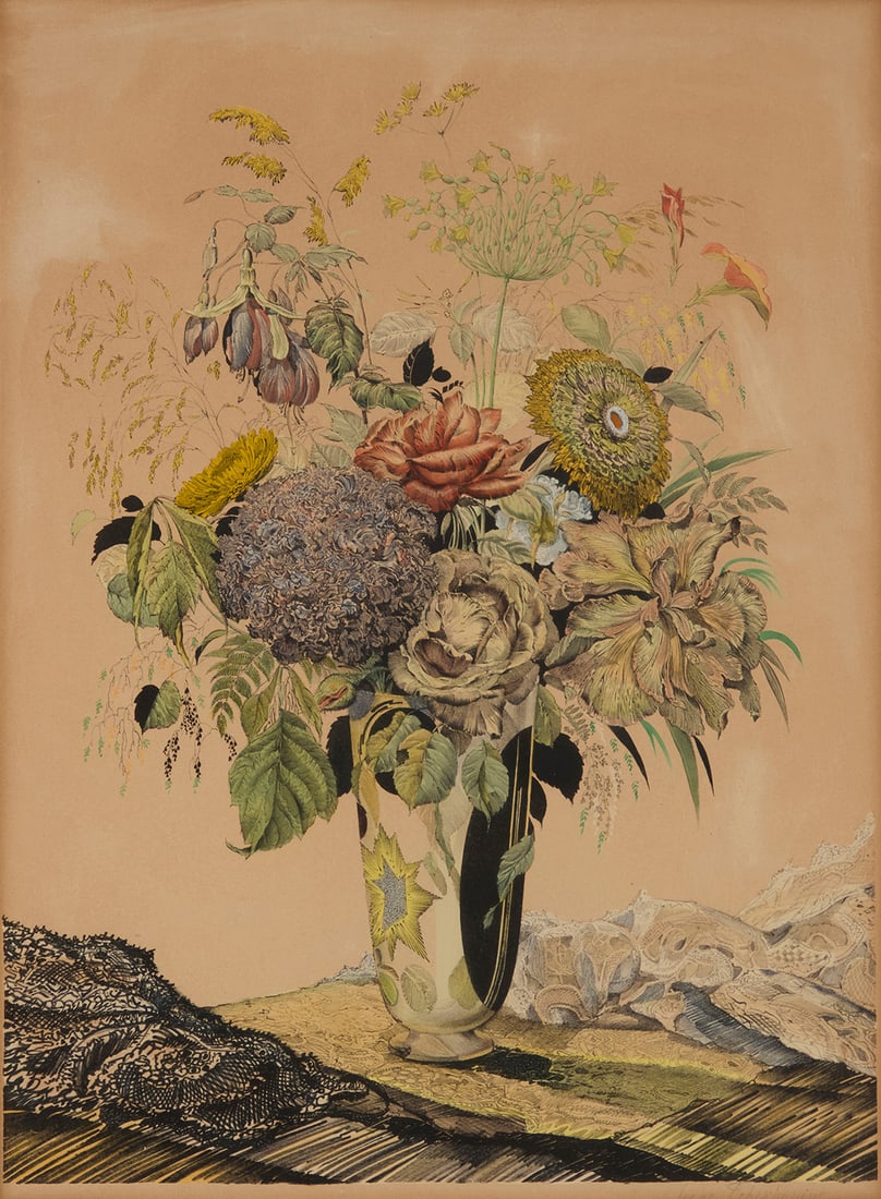 Sergie Chekhonin (1878-1936), Still life with flowers, circa 1915-20 (1 of 5)