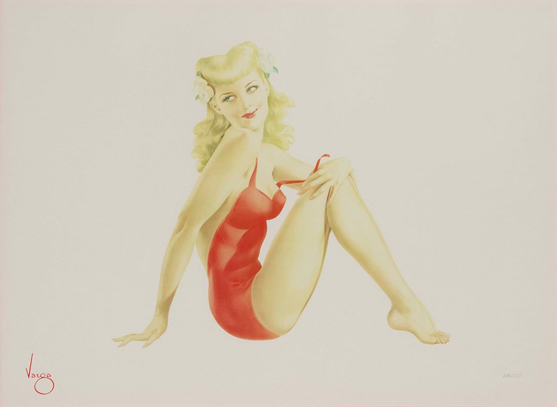 Alberto Vargas (1896-1982), "Sitting Pretty," from the "American Beauties Suite," 1991 (1 of 8)