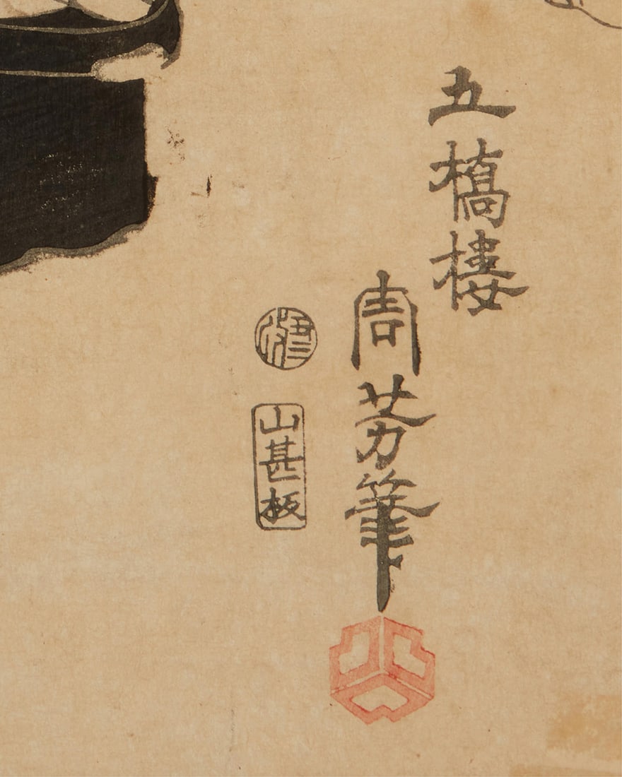 Five Japanese woodcuts - 17